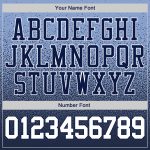 Custom Name and Number Hoodie - Personalized Powder Blue White Navy Fade Pullover Sweatshirt Fashion Sports Personalized