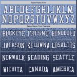 Custom Name and Number Hoodie - Personalized Powder Blue White Navy Fade Pullover Sweatshirt Fashion Sports Personalized