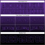 Personalized 3D Skull Hoodie Pullover Sweatshirt for Sports - Custom Team Name & Number in Purple and Black Personalized