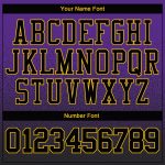 Custom Name Number Hoodie Sweatshirt - Purple Black Gold Fade Fashion Pullover for Sports Team Personalized Stitched Purple