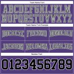 Custom Name and Number Football Hoodie Sweatshirt - Stitched Purple Black-Gray Pullover for Teams Personalized Stitched Purple