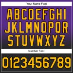 Custom Name Number Sports Hoodie Pullover Sweatshirt in Purple Gold-Black Fade Fashion Design Personalized Stitched Purple