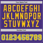 Custom Team Hoodie with Personalized Name & Number, Stitched in Purple & Gold-Kelly Green, Sports Pullover Sweatshirt Personalized