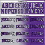 Custom Name Number Pullover Hoodie Sports Sweatshirt Gradient Purple Gray Black Fashion Apparel Personalized Stitched Purple