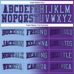 Custom Name Number Pullover Hoodie for Team - Personalized Purple Light Blue-Black Gradient Fashion Sports Sweatshirt Personalized