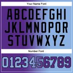 Custom Name Number Pullover Hoodie for Team - Personalized Purple Light Blue-Black Gradient Fashion Sports Sweatshirt Personalized