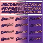 Custom Name and Number Sports Hoodie, Purple Pink-Black Gradient Stitched Pullover Sweatshirt, Medium Size Personalized Stitched