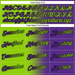 Custom Name Number Gradient Sports Pullover Hoodie Sweatshirt in Purple Neon Green Black - Personalized Fashion Apparel Personalized