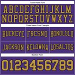 Custom Purple Gold Black Football Hoodie Personalized with Name and Number - Stitched Pullover Sweatshirt Personalized Stitched