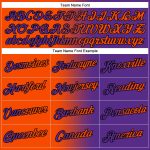 Custom Name Number Purple Orange Black Gradient Sports Hoodie Pullover Sweatshirt - Personalized Fashion Apparel Personalized