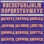 Custom Personalized Sports Hoodie with Name and Number - Stitched Purple Orange-Gray Sweatshirt Pullover Personalized Stitched