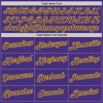 Custom Purple Gold Sports Hoodie Sweatshirt with Personalized Name & Number - Stitched Team Apparel Personalized Stitched