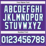 Custom Name and Number Stitched Hoodie, Purple White Aqua Split Sports Pullover Sweatshirt Personalized Stitched Purple White-Aqua