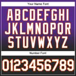Custom Name and Number Sports Hoodie Sweatshirt - Purple White Black-Orange Fade Fashion Pullover Personalized Stitched Purple