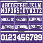 Custom Name Number Hoodie Sweatshirt for Football - Personalized Stitched Purple White Gray Pullover Team Gear Personalized