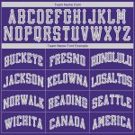 Custom Team Name & Number Purple White-Gray Sports Hoodie Pullover Sweatshirt Personalized Personalized Stitched Purple White-Gray