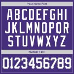 Custom Team Name & Number Purple White-Gray Sports Hoodie Pullover Sweatshirt Personalized Personalized Stitched Purple White-Gray
