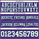 Custom Name Number Football Hoodie Sweatshirt - Personalized Stitched Purple White Kelly Green Team Apparel Personalized
