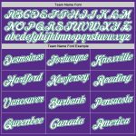 Custom Name and Number Sports Hoodie - Personalized Purple White Kelly Green Pullover Sweatshirt Personalized Stitched Purple