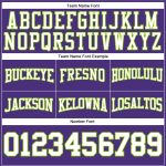 Custom Name Number Purple White Neon Green Football Hoodie Pullover Sweatshirt - Personalized Team Apparel Personalized Stitched