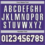 Custom Sports Hoodie with Stitched Name and Number - Purple White Old Gold Pullover Sweatshirt Personalized Stitched Purple