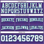 Custom Name Number Personalized Football Hoodie Sweatshirt Stitched Purple White Teal Personalized Stitched Purple White-Teal