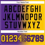 Custom Name Number Hoodie Purple Yellow-Black Gradient Sports Pullover Sweatshirt Fashion Team Personalized Personalized