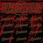 Personalized 3D Pattern Sports Hoodie in Red Black Old Gold - Stitched Pullover Sweatshirt Personalized Stitched Red Black-Old