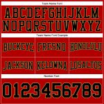 Custom Name Number Personalized Football Hoodie Stitched Red Black Old Gold Pullover Sweatshirt Personalized Stitched Red