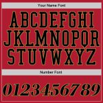 Custom Name Number Hoodie Sweatshirt Pullover for Teams - Personalized Red Black Old Gold Sports Apparel Personalized Stitched