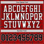 Custom Personalized Halloween Hoodie 3D Pattern Team Sweatshirt with Stitched Name & Number - Red Black White Design Personalized