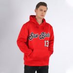 Custom Team Name Number Sports Hoodie Red Black White Pullover Sweatshirt Personalized Stitched Apparel Personalized Stitched