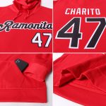 Custom Team Name Number Sports Hoodie Red Black White Pullover Sweatshirt Personalized Stitched Apparel Personalized Stitched