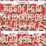 Custom Name Number 3D Skull Pullover Hoodie Red Cream Fashion Flower Sports Sweatshirt Personalized Stitched Red Cream 3D