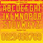 Custom Name Number Sports Hoodie Sweatshirt 3D Red Gold Gradient Abstract Grid Design Stitched Pullover Personalized Stitched