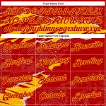 Custom Team Name Number Hoodie, Personalized Red Gold 3D Torn Paper Design Sports Pullover Sweatshirt Personalized Stitched
