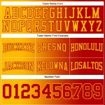Custom Red Gold 3D Skull Hoodie Personalized Name & Number Fashion Sweatshirt for Sports Team Personalized Stitched Red Gold