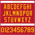 Custom Name Number 3D Christmas Hoodie Sports Pullover Sweatshirt Red Gold - Personalized Team Apparel Personalized Stitched