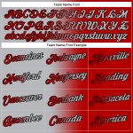 Custom Name & Number Sports Pullover Hoodie - Personalized Stitched Red Gray Black Gradient Fashion Sweatshirt Personalized