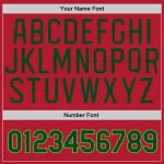 Custom Team Name Number Hoodie Personalized Sports Sweatshirt Pullover Stitched Red Green Neon Green Personalized Stitched
