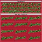 Custom Team Name Number Hoodie Personalized Sports Sweatshirt Pullover Stitched Red Green Neon Green Personalized Stitched