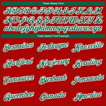 Custom Name & Number Red Kelly Green-White Christmas 3D Sports Hoodie Pullover Sweatshirt for Team Personalized Stitched