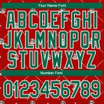 Custom Name & Number Christmas Dog Hoodie, 3D Santa Costume, Red Kelly Green-White Stitched Pullover Sweatshirt Personalized