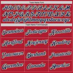 Custom Team Name and Number Stitched Sports Pullover Hoodie in Red, Navy, and Old Gold Personalized Stitched Red Navy-Old