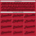Custom Team Name Number Hoodie, Personalized Red Black Pullover Sweatshirt, Stitched Sports Design Personalized Stitched