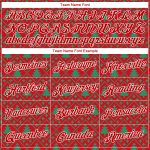 Custom 3D Christmas Trees Hoodie for Sports Teams - Personalized Red and Kelly Green Sweatshirt with Name and Number Personalized