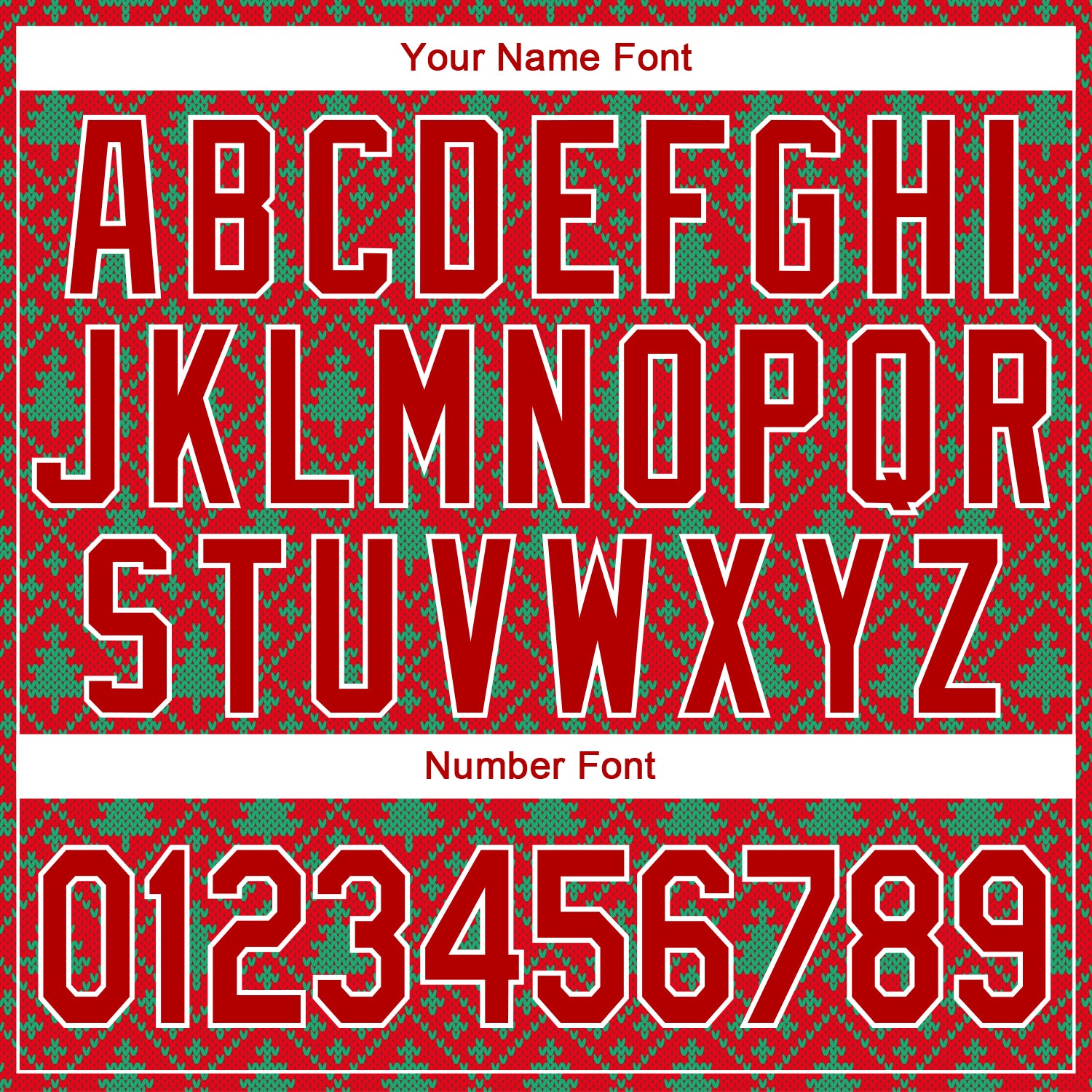 Personalized Stitched Red Red-Kelly Green 3D Christmas Trees Sports Pullover Sweatshirt Hoodie Team Custom Name and Number Custom 3D Christmas Trees Hoodie for Sports Teams - Personalized Red and Kelly Green Sweatshirt with Name and Number Personalized - Image 4