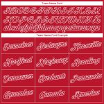 Custom Name Number 3D Christmas Hoodie Pullover Sweatshirt Red Red-White Sports Design - Personalized Team Apparel Personalized
