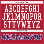 Custom Name Number Pullover Hoodie - Personalized Red White Sports Sweatshirt for Teams Personalized Stitched Red Royal-White