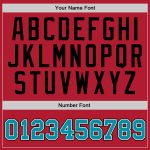 Custom Name Number Hoodie, Red Teal-Black Sports Pullover Sweatshirt, Personalized Team Apparel Personalized Stitched Red